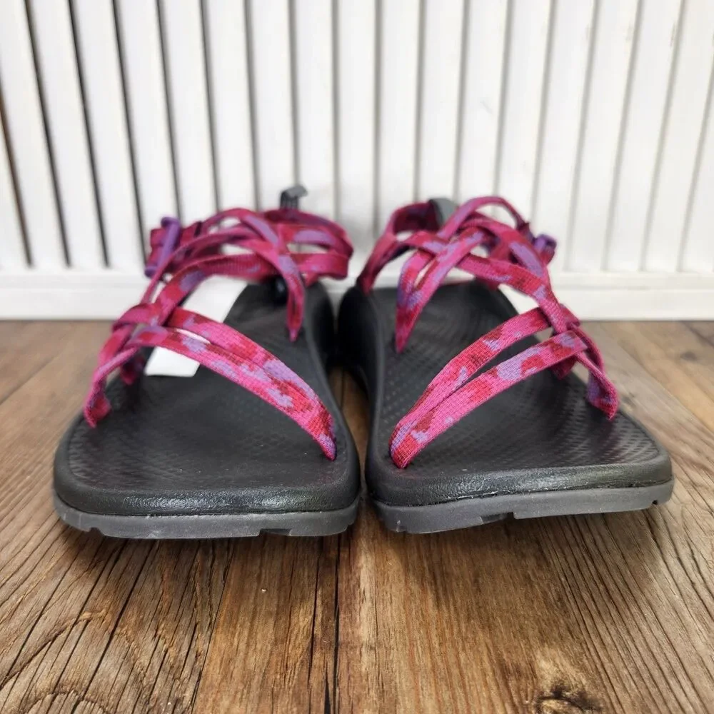 Chaco ZX/1 Ecotread Kids 4 M Sweeping Fuchsia Pink Hiking Beach Strappy Sandals